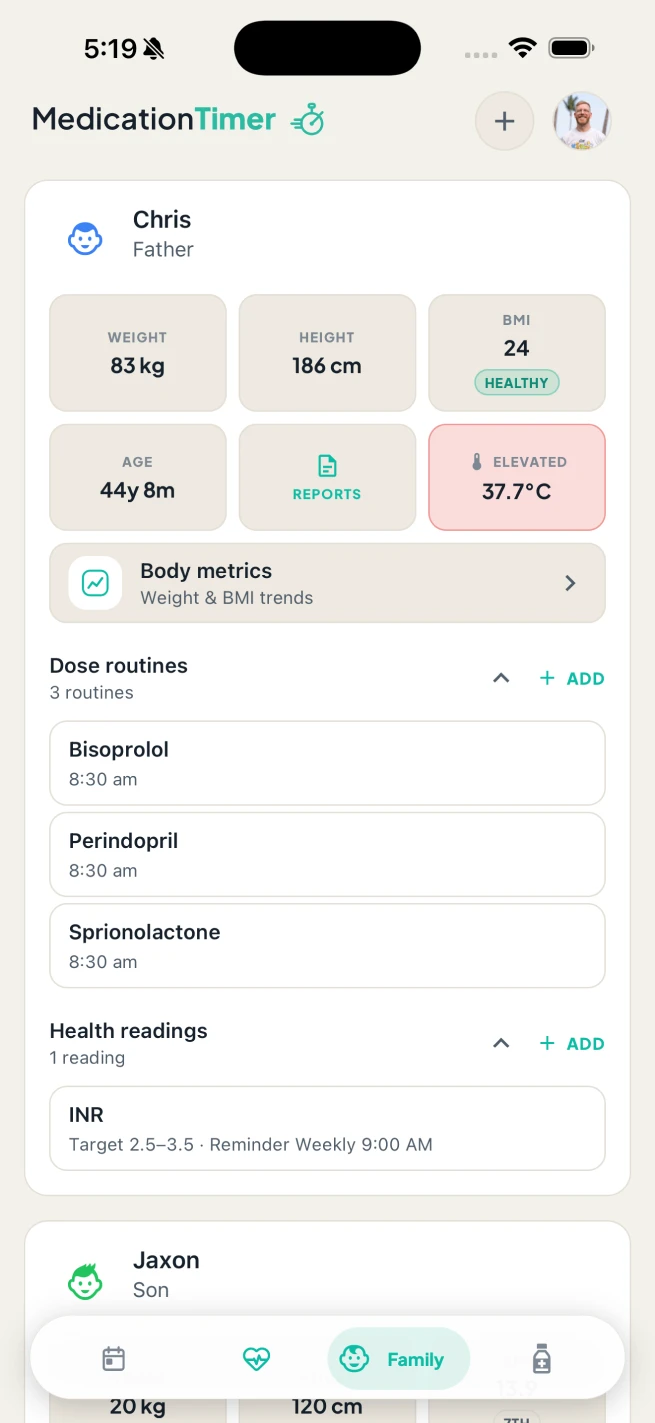 Medicationtimer precision timer