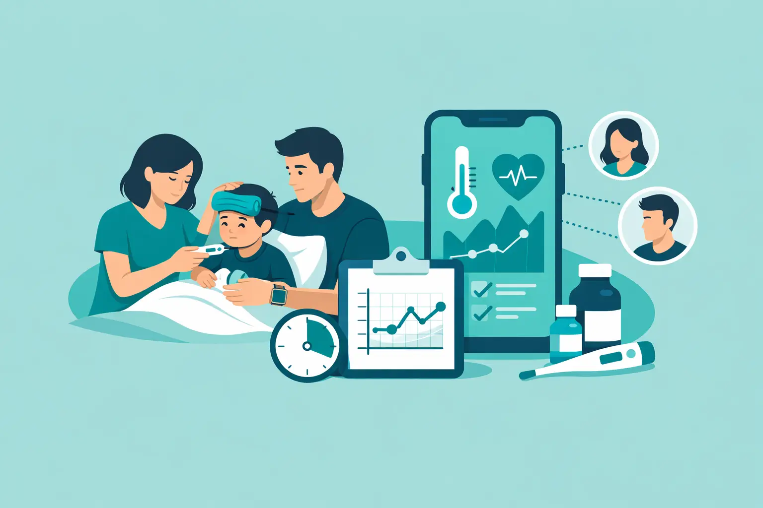 Family Fever Tracking Guide for Shared Care