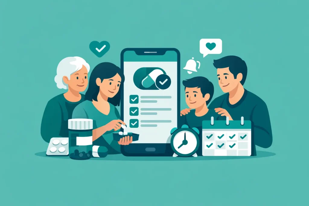 How a Medication Tracking App Supports Families