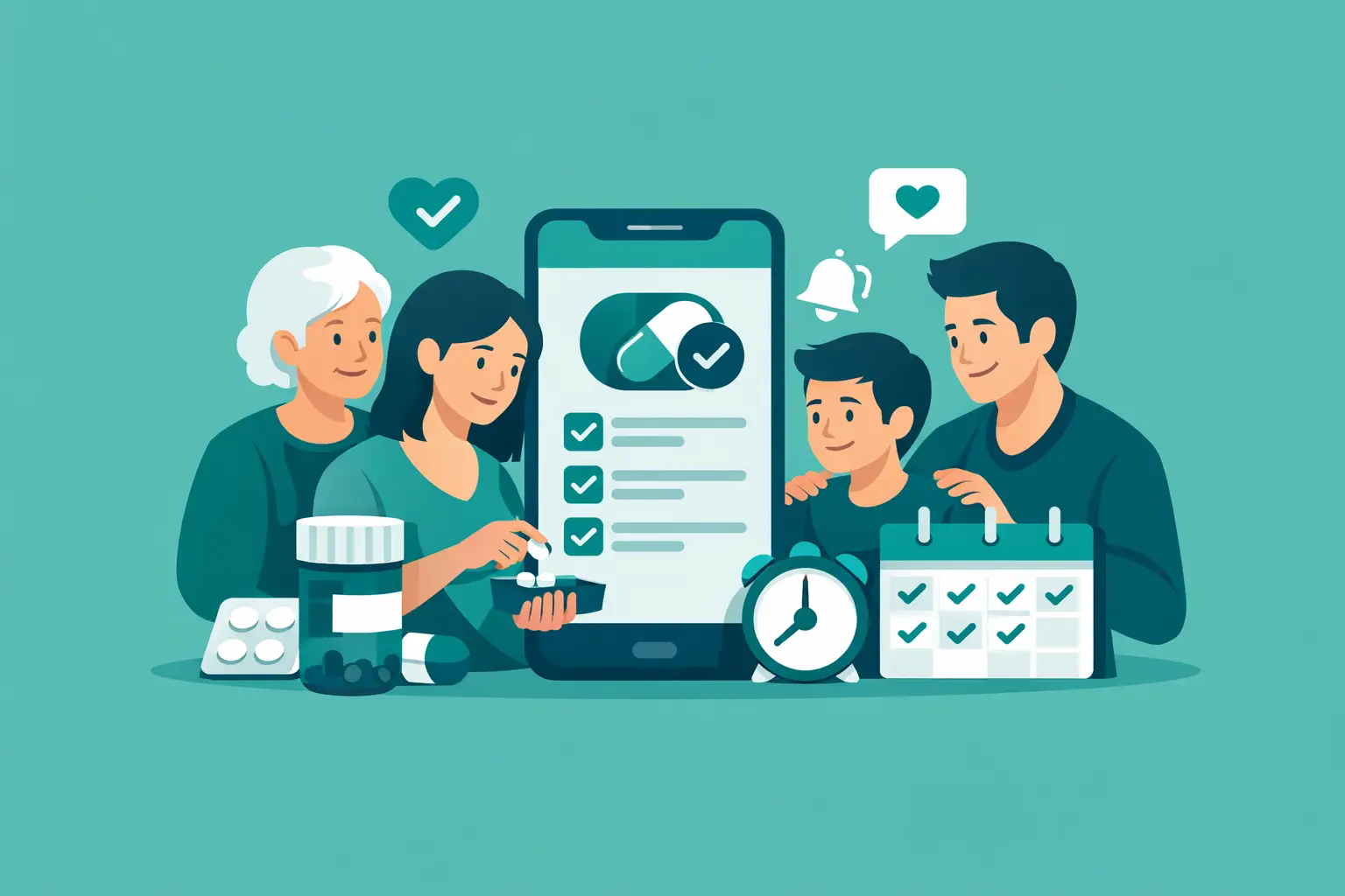 How a Medication Tracking App Supports Families