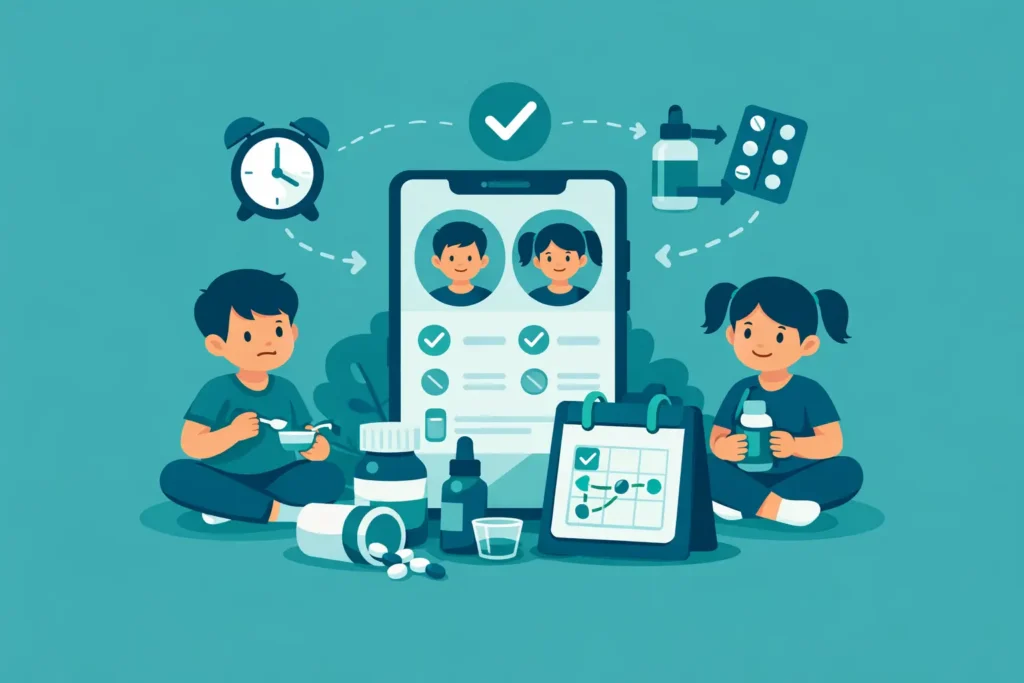 How to Coordinate Sibling Medicine Schedules