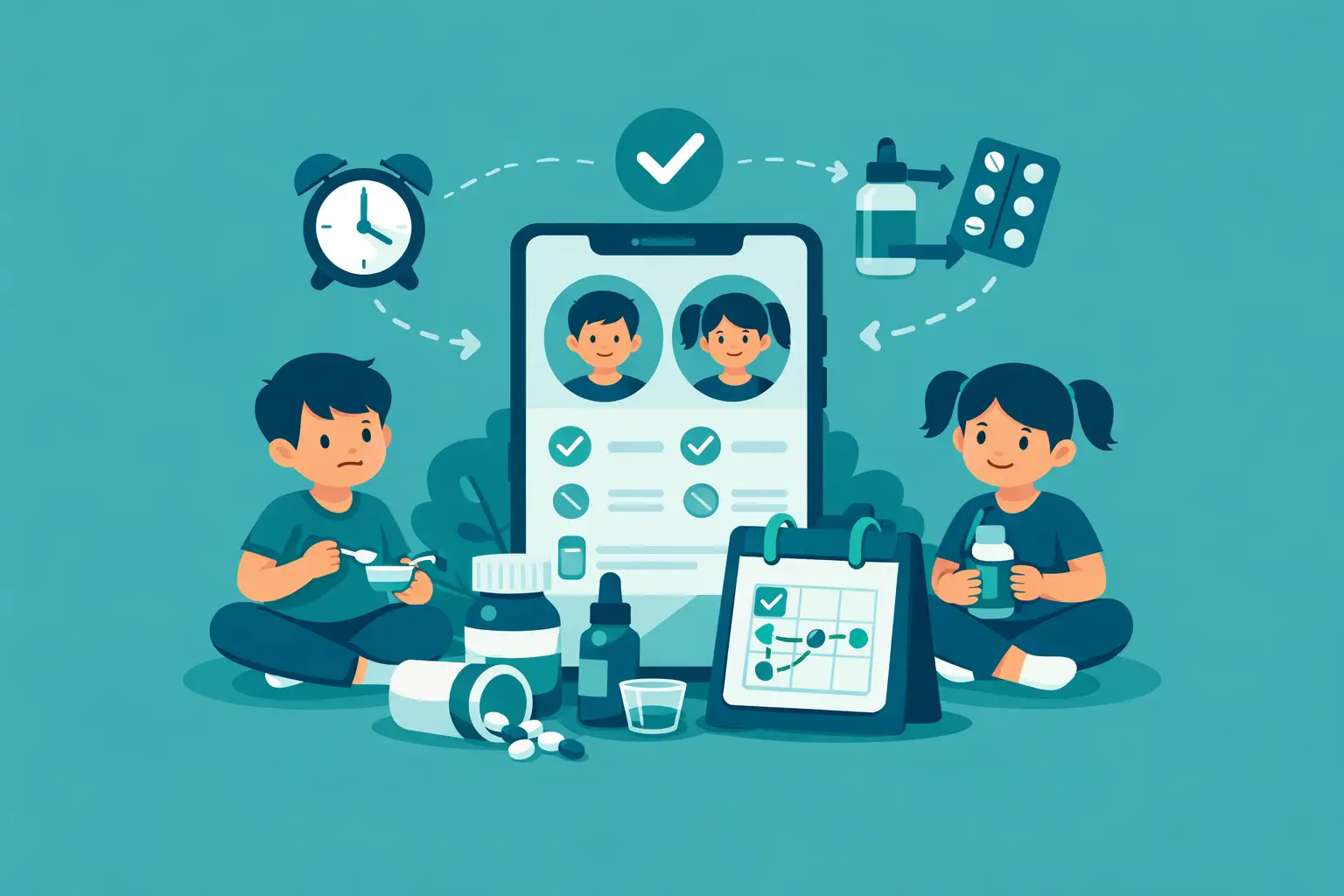 How to Coordinate Sibling Medicine Schedules