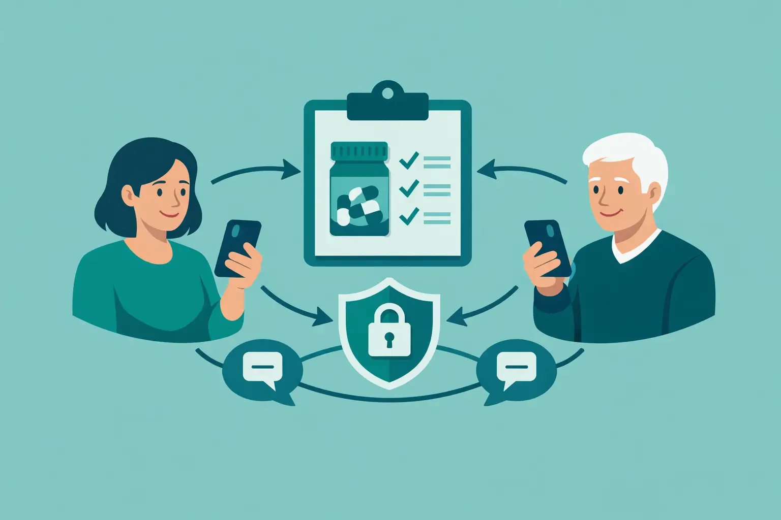 Can Caregivers Share Medication Updates Safely?