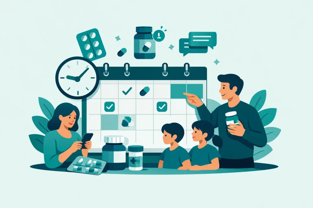 How to Organize Refill Dates for Your Family