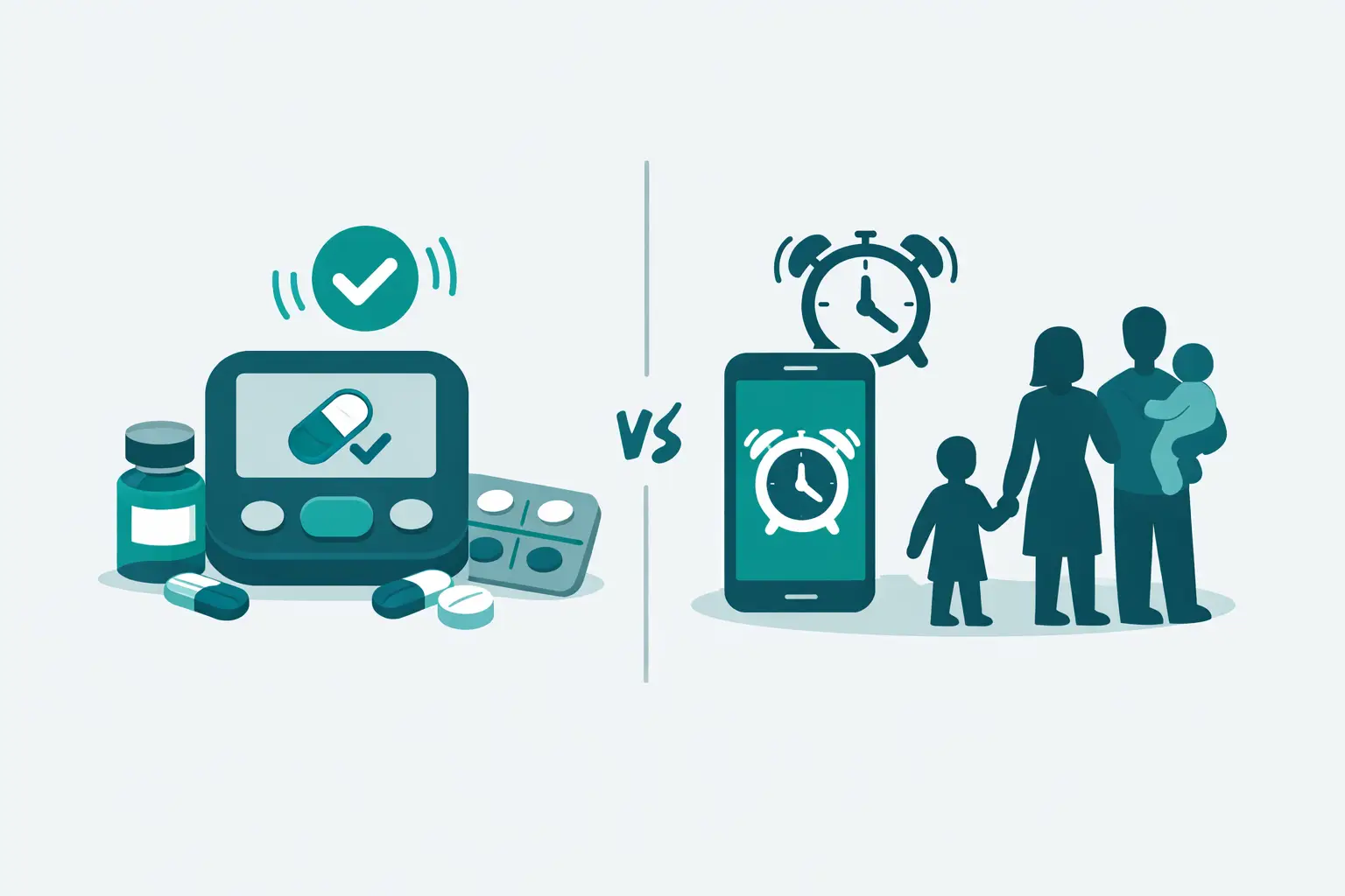 Medicine Reminders Versus Phone Alarms for Families