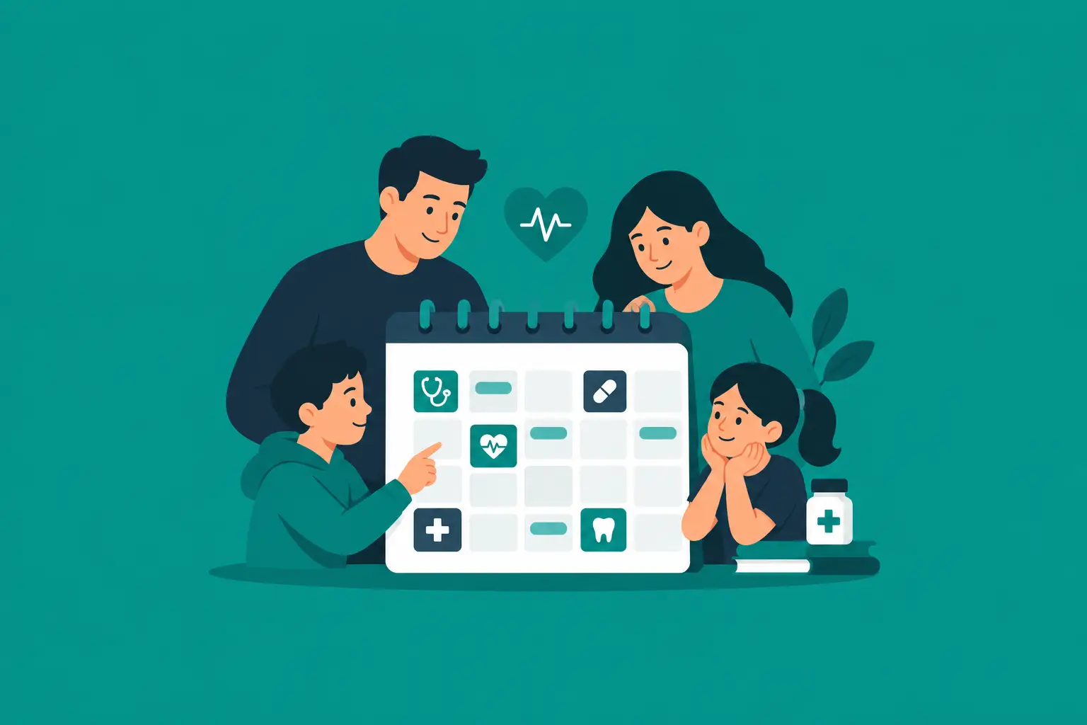 Shared Care Calendar for Busy Family Health